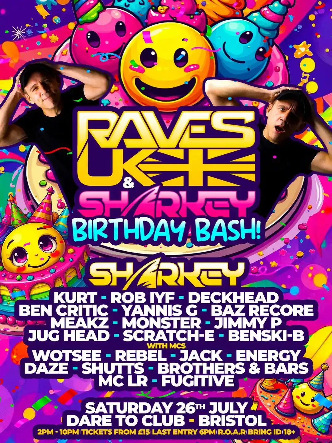 Raves Uk & Sharkey’s Birthday Bash
